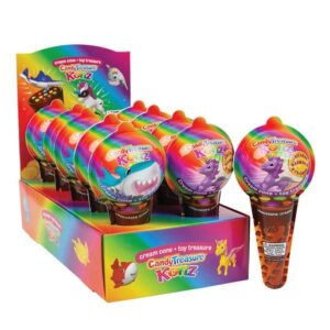 Candy Treasure Chocolate Cream Konz with Toy Surprise 10ct